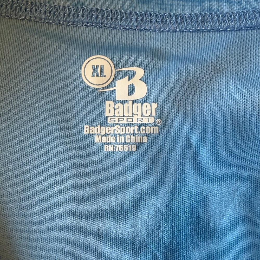 Light Blue Quarter-Zip Performance Pullover - Picture 3 of 9
